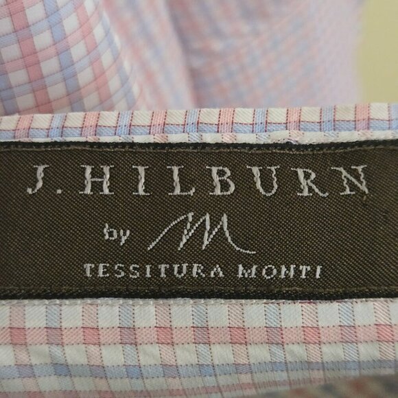 J. Hilburn By Tessitura Monti Custom Made Dress Shirts Lot Of 2 See Measurement - Picture 8 of 15